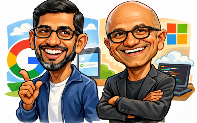 Inteligencia artificial posiciona a Sundar Pichai y Satya Nadella como los líderes tecnológicos mejor valorados de 2025
